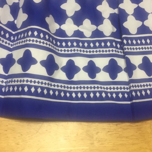 kate spade lantern poplin midi skirt, blue/white - Picture 5 of 5